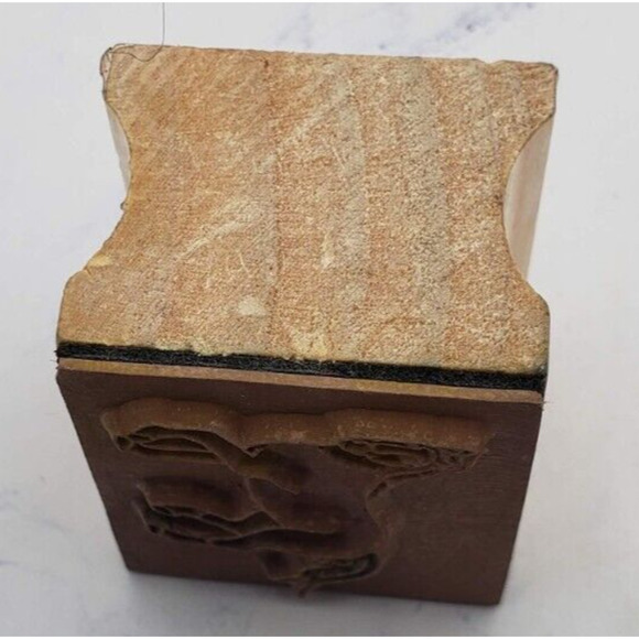 Galloping Horse Equestrian Small Wood Mounted Rubber Stamp - Picture 5 of 7